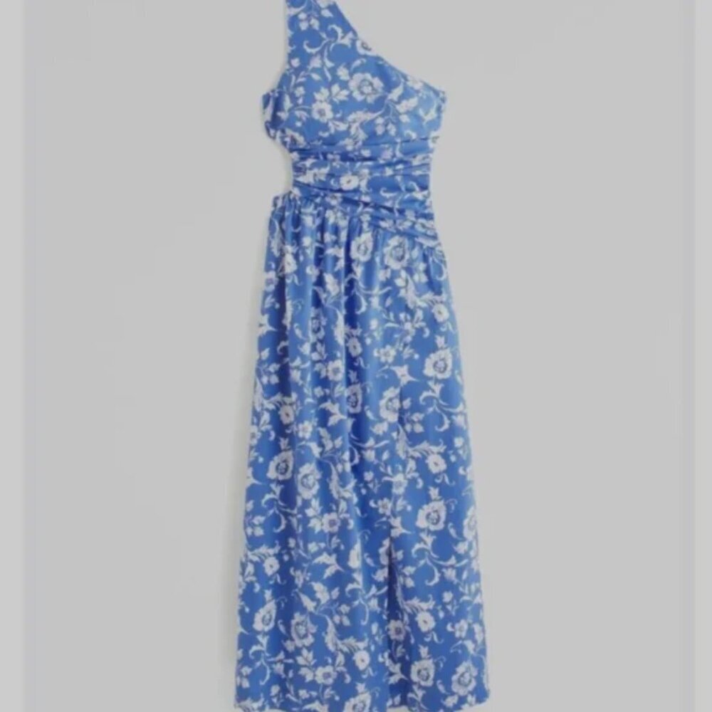 NEW Abercrombie & Fitch One Shoulder Cutout Maxi Dress Size Small